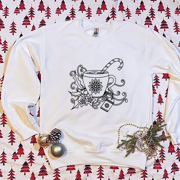 Elegant Design by Sabina Tops - Christmas Sweatshirt, New year sweatshirt, 2023 Merry Christmas